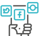 measurement of analytics icon